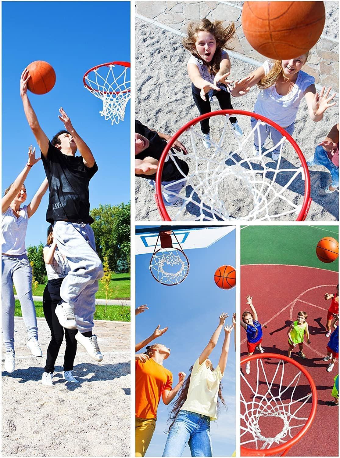 Toyshine Wall Mounted Metal Hoop Set (1Pc) for Indoor and Outdoor Play SSTP