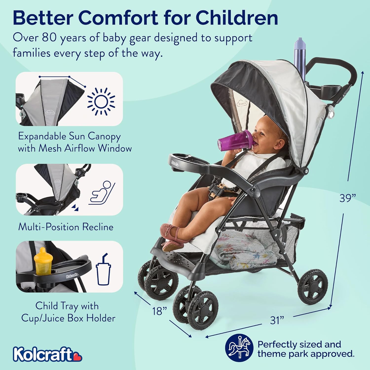 Kolcraft Kolcraft Cloud Plus Stroller, Piece Of 1