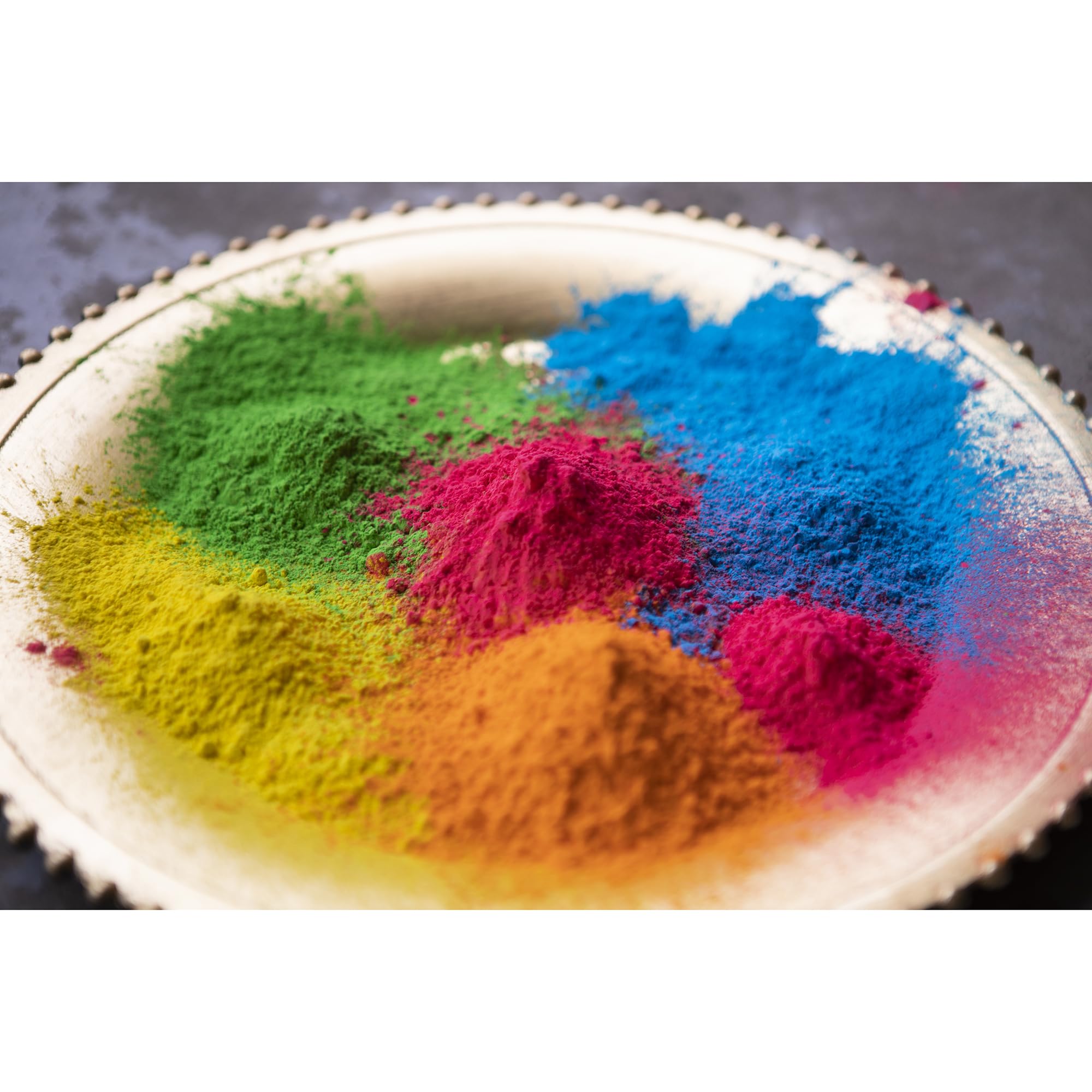 Kulture Khazana: Holi Color Powder 1lb Bags - 5 Pack - All-Natural, Washable, Non-Toxic, for Festival of Colors, Color Run, Gender Reveal & Parties