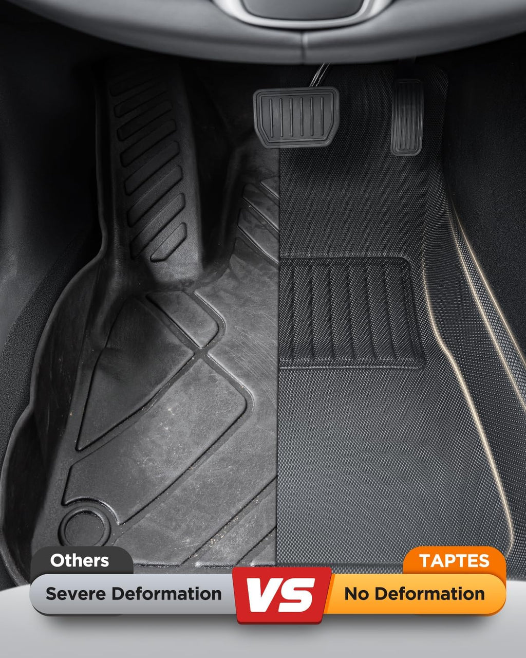 سجادات أرضية TAPTES لسيارة Tesla Model 3 2017-2025، بطانات أرضية فاخرة مضادة للانزلاق ومقاومة للماء لجميع الأحوال الجوية، ملحقات داخلية للسيارة - لسيارة Model 3 Highland 2025 2024 2023 2022 2021 2020 2019 2018 2017