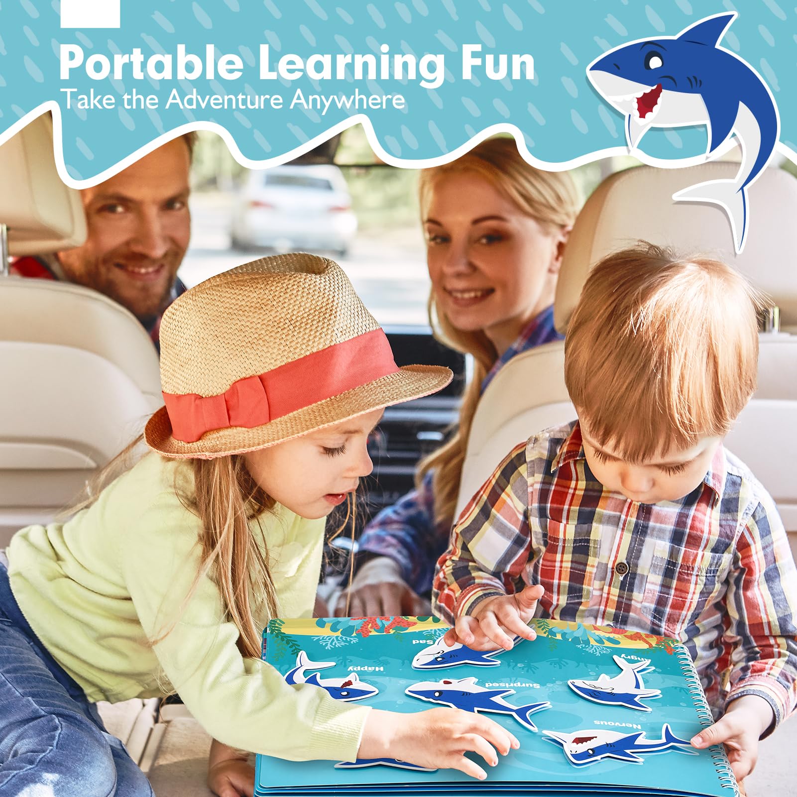 hahaland Busy Book for Toddlers 3-5 - Preschool Learning Activities Toys for Toddlers Ages 2-4 Years - Montessori Toys for 2 3 Year Old - 27 Pages 15 Educational Concepts