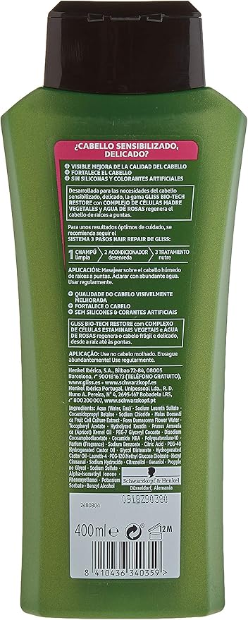 Gliss Bio-Tech Restore Strengthening Shampoo | 250 ml