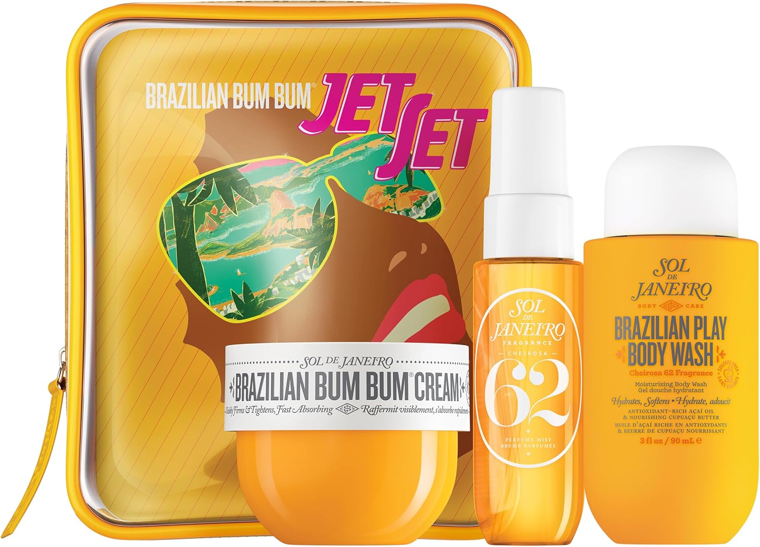 Sol de Janeiro Bum Bum Jet Set, Travel Sized Body Care Trio