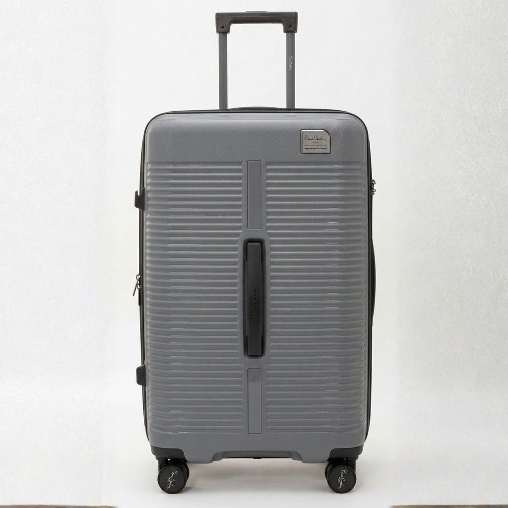 Pierre Cardin 3-Piece Hard-shell Suitcase Luggage Set – Lightweight, Expandable with 4 Silent Spinner Wheels & TSA Lock (Grey)