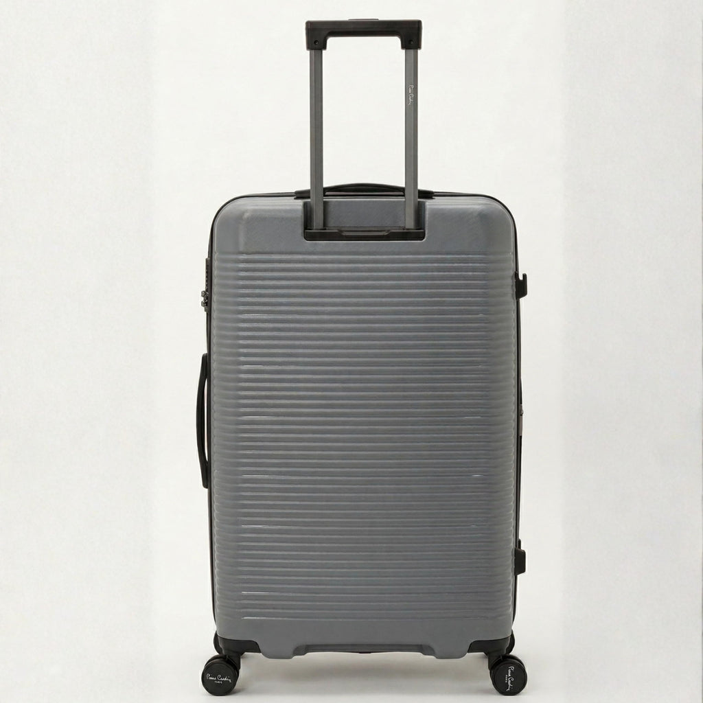 Pierre Cardin 3-Piece Hard-shell Suitcase Luggage Set – Lightweight, Expandable with 4 Silent Spinner Wheels & TSA Lock (Grey)