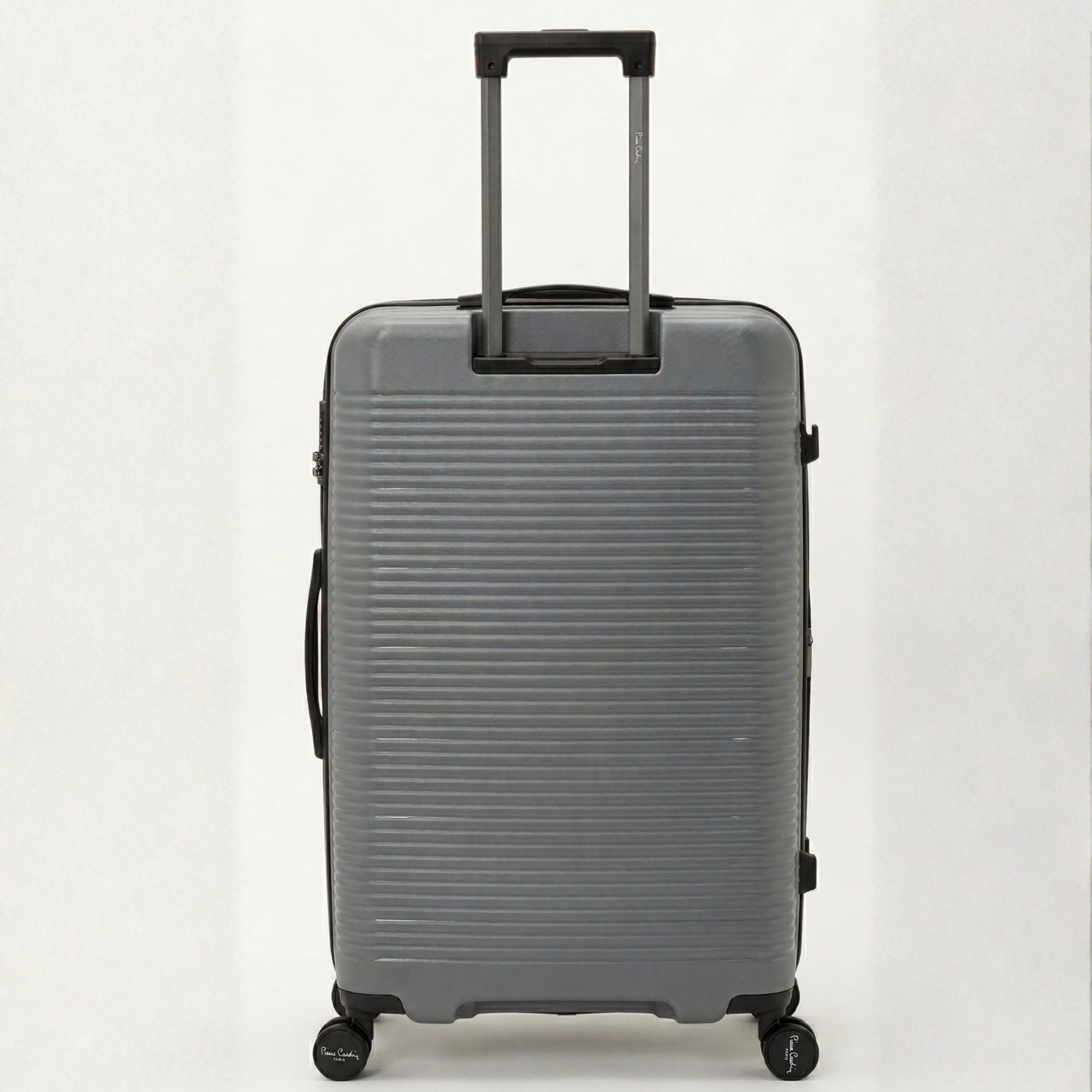 Pierre Cardin 3-Piece Hard-shell Suitcase Luggage Set – Lightweight, Expandable with 4 Silent Spinner Wheels & TSA Lock (Grey)