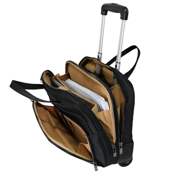 Laptop Case Computer Rolling Bag Pierre Cardin Rolling Laptop Bag