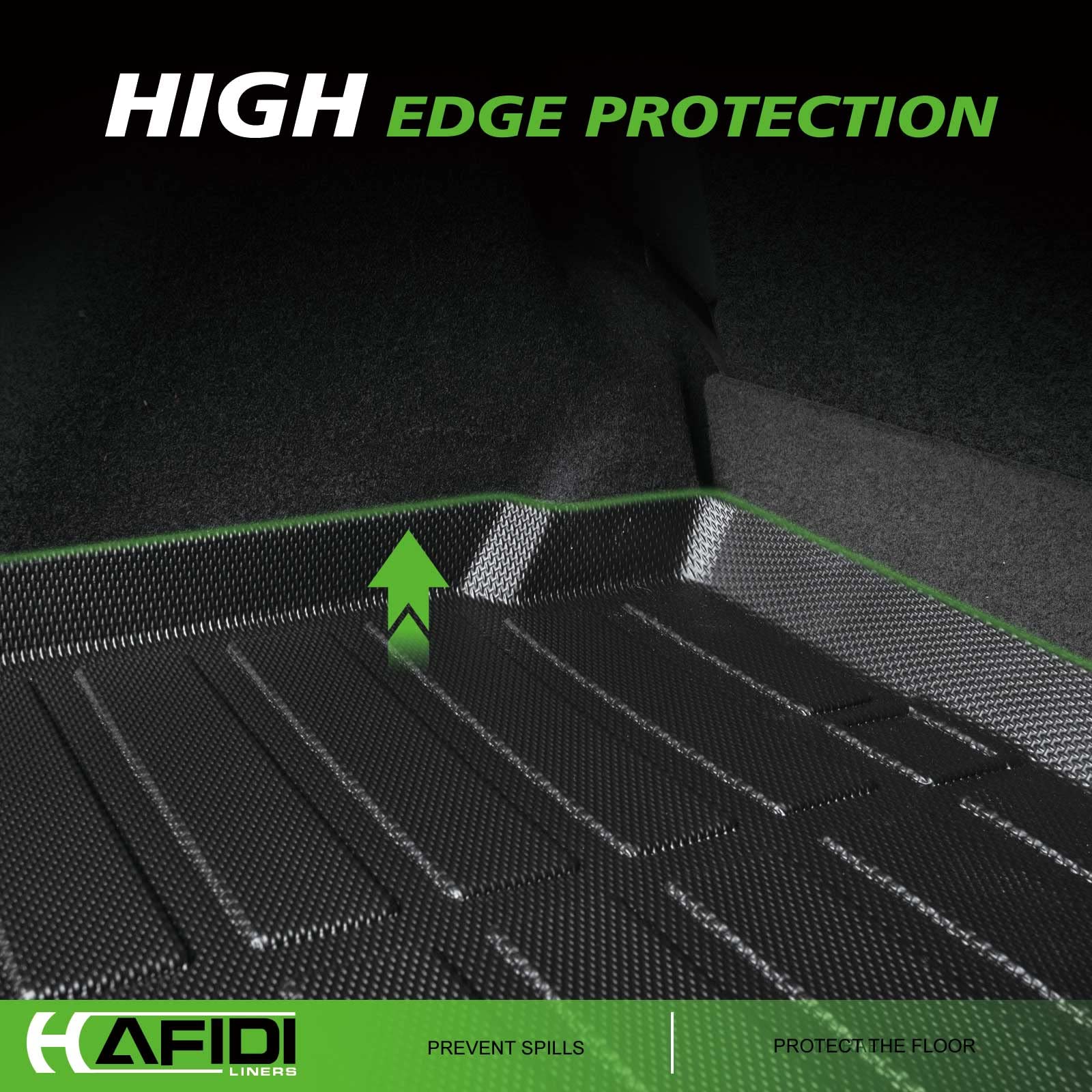 HAFIDI All Weather Cargo Liner for GMC Terrain 2018-2024/Chevrolet Equinox 2018-2024