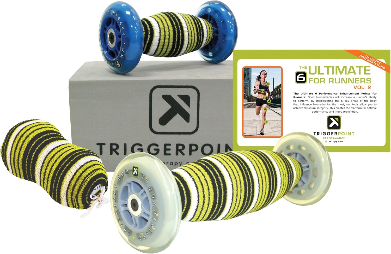مجموعة Trigger Point Performance Ultimate 6 لتدليك كامل الجسم وإطلاق العضلات اللفافية والتدليك العميق للأنسجة مع دليل المستخدم وقرص DVD