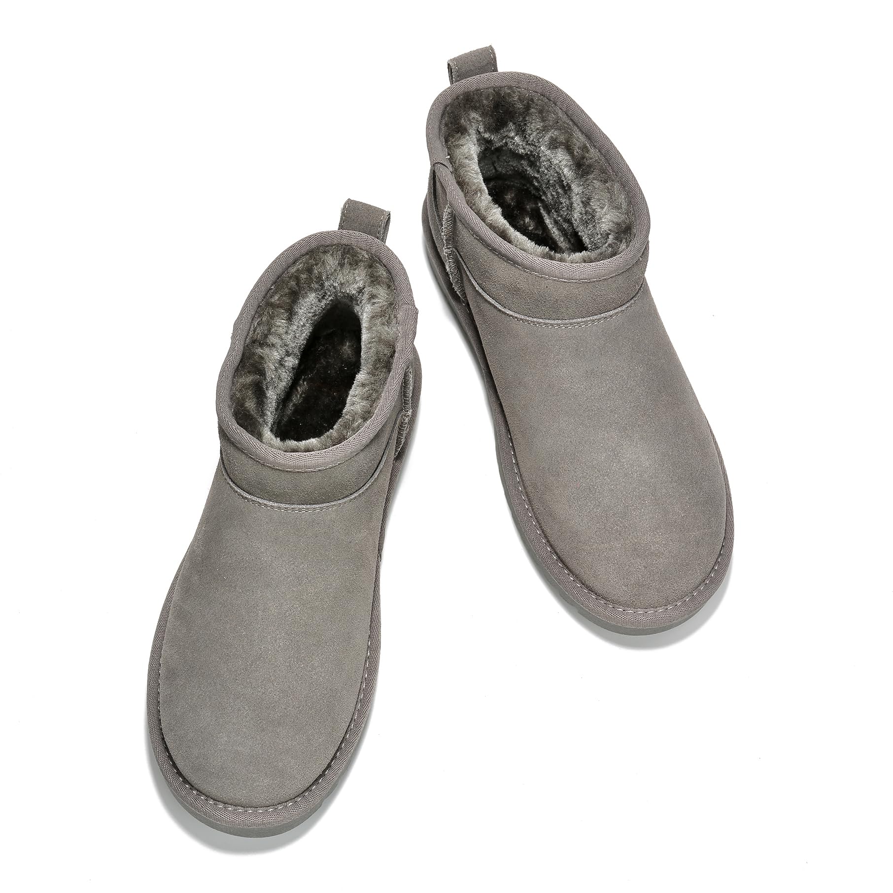 SIZE: 41 - Project Cloud Genuine Suede Snow Boots for Women - Water Resistant Winter Boots for Women - Memory Foam Insole Trending Shoes for Women - Comfortable Women's Ankle Boots (Hippy)