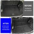 Rongtaod Cargo Mat Compatible with 2015-2024 Ford Edge (Not Fit SEL) Trunk Mat Trunk Liner TPE Cargo Liner Back Seat Cover Protector 2023 Edge Accessories (Backrest Mats+Trunk Mat)