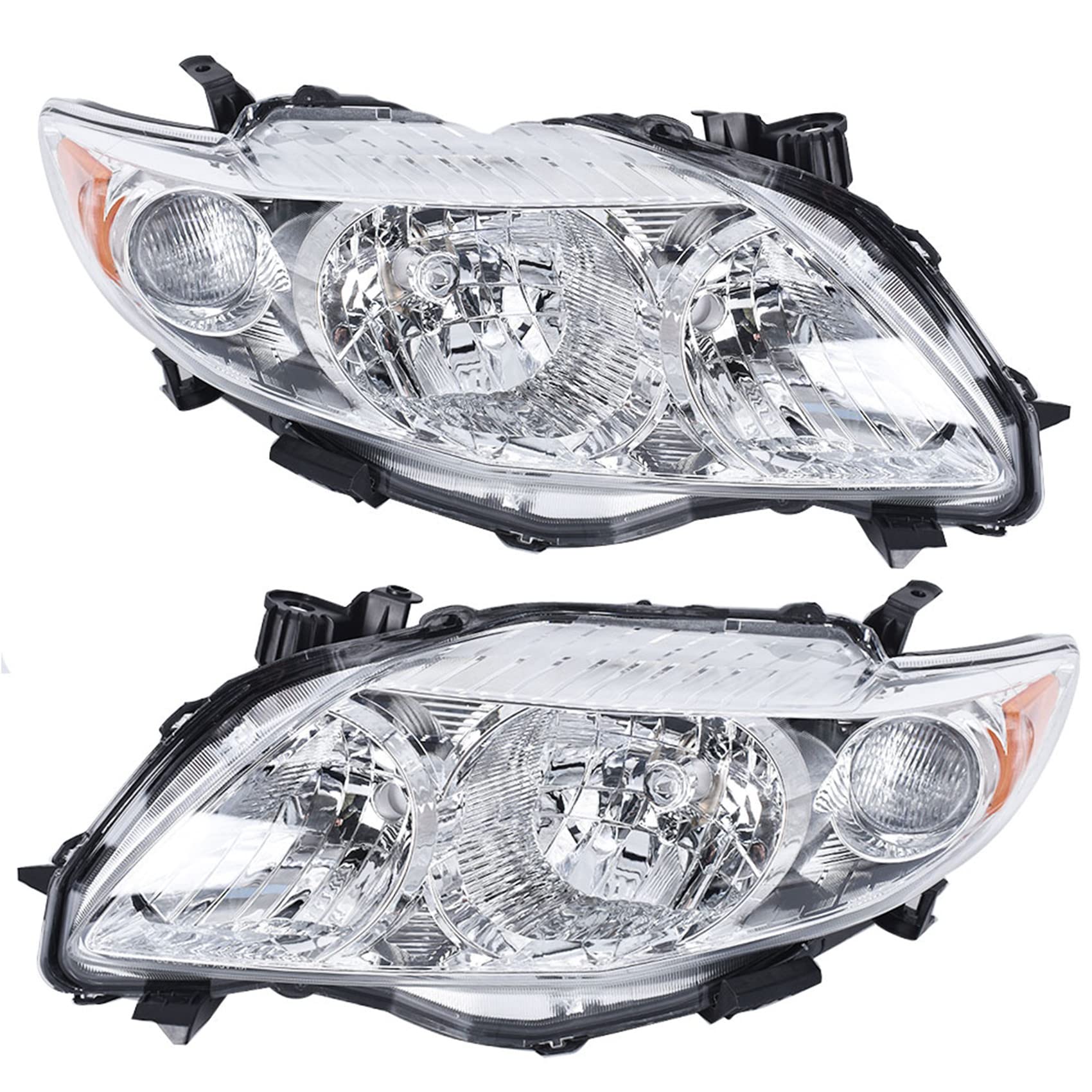 Headlights Assembly Replacement for Toyota Corolla 2009 2010 Projector Headlamps