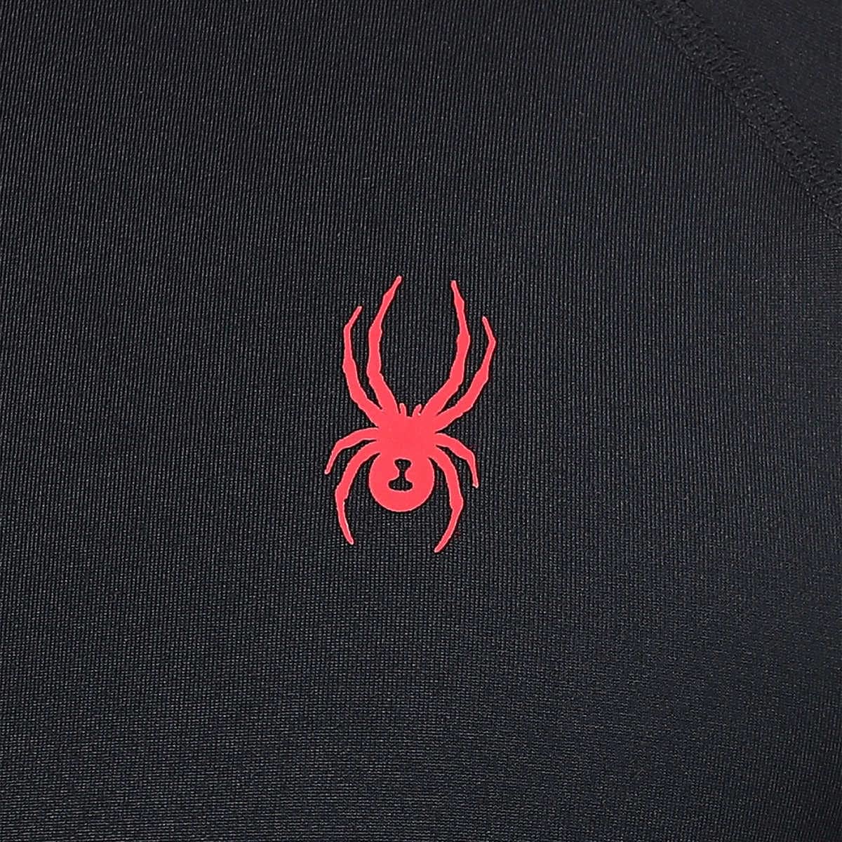 SIZE: M - Spyder Mens Active Midweight Long Sleeve Baselayer Shirt (M , Blazing Black)