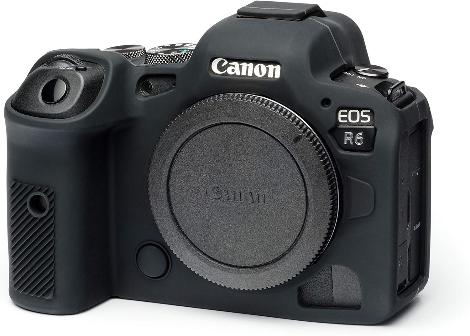 easyCover Silicone Camera Case for Canon R5 / R6 / R6 Mark II – Shock & Scratch Protection (Black)