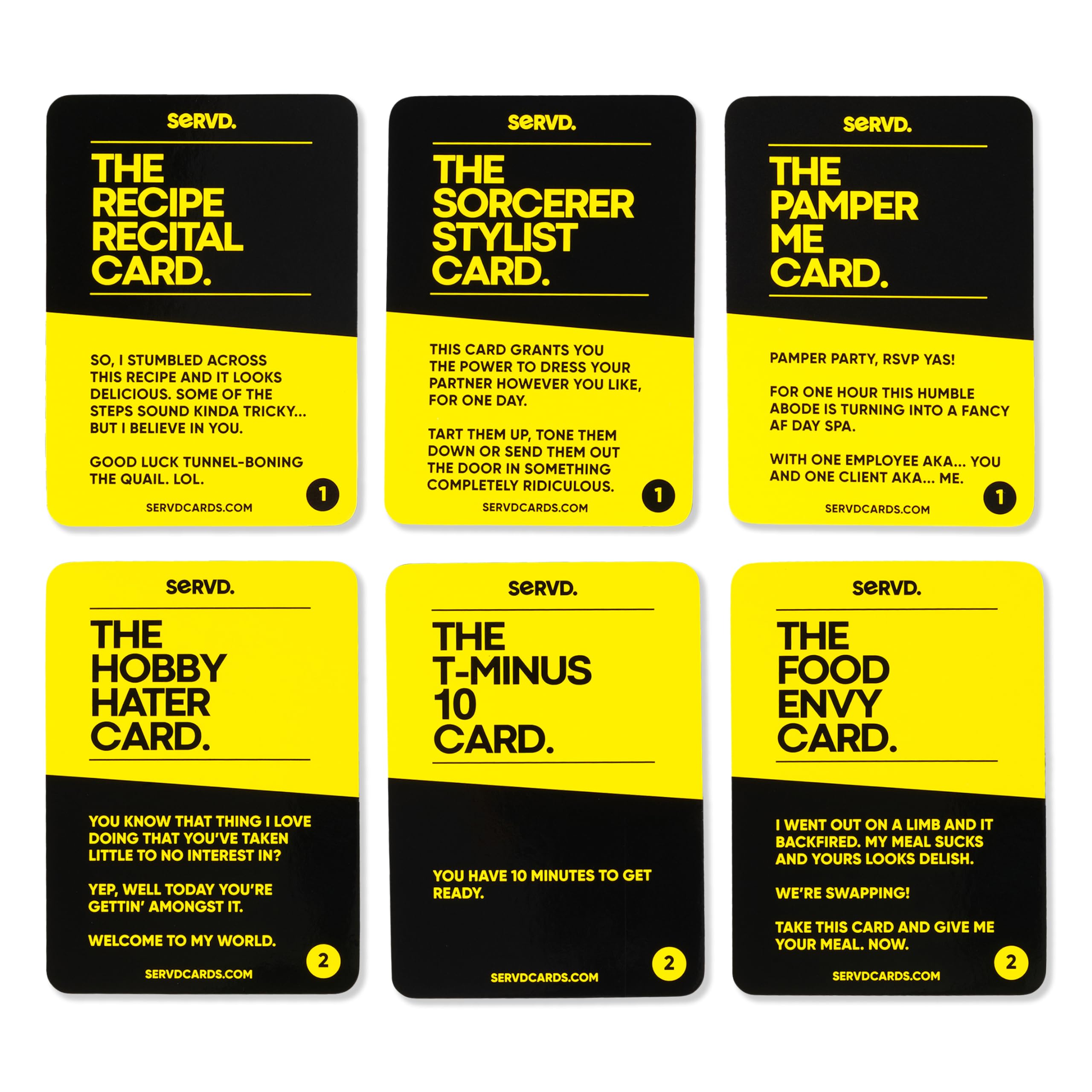 SERVD - Couples - The Hilarious Real-Life Couples Card Game | A Funny Couples Gift for Anniversary, Valentines Day, Christmas, Date Nights & More | Unique Couples Strategy Game
