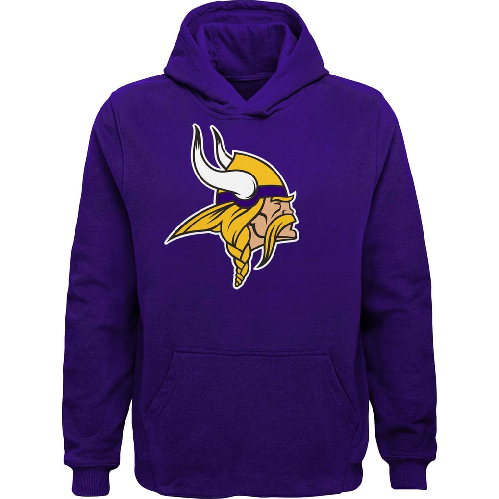 Team apparel kids Youth Minnesota Vikings Purple Team Logo Pullover Hoodie