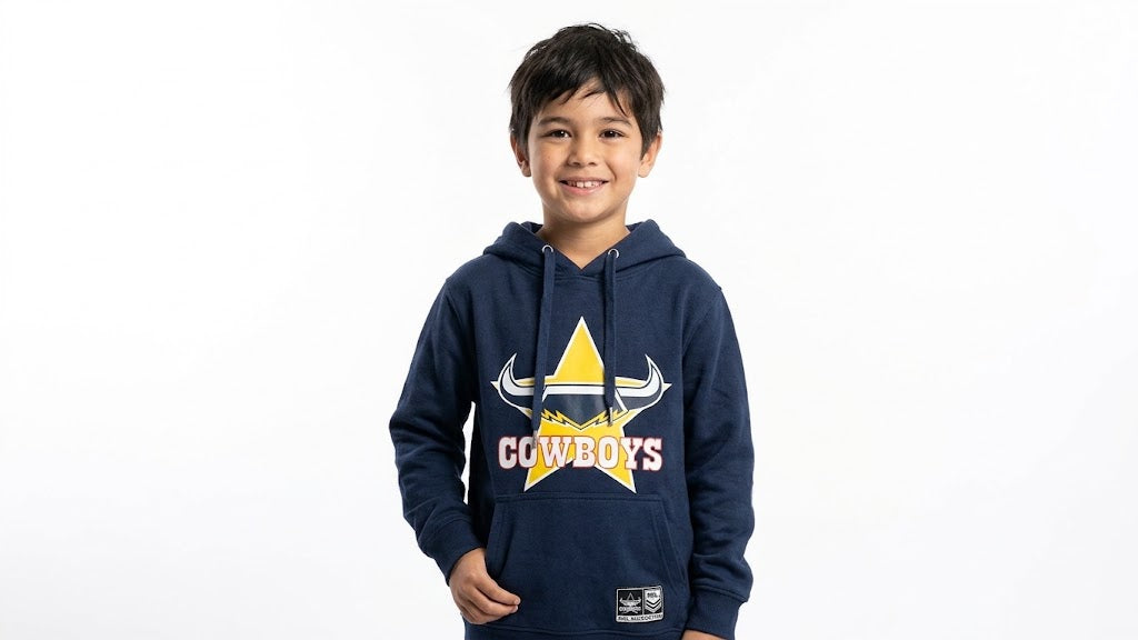 NRL Supporter Hoodie for kids cowboys
