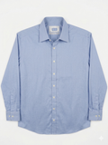 MIX EUROPEAN BRANDS BLUE FORMAL TEXTURED SHIRT FOR MEN