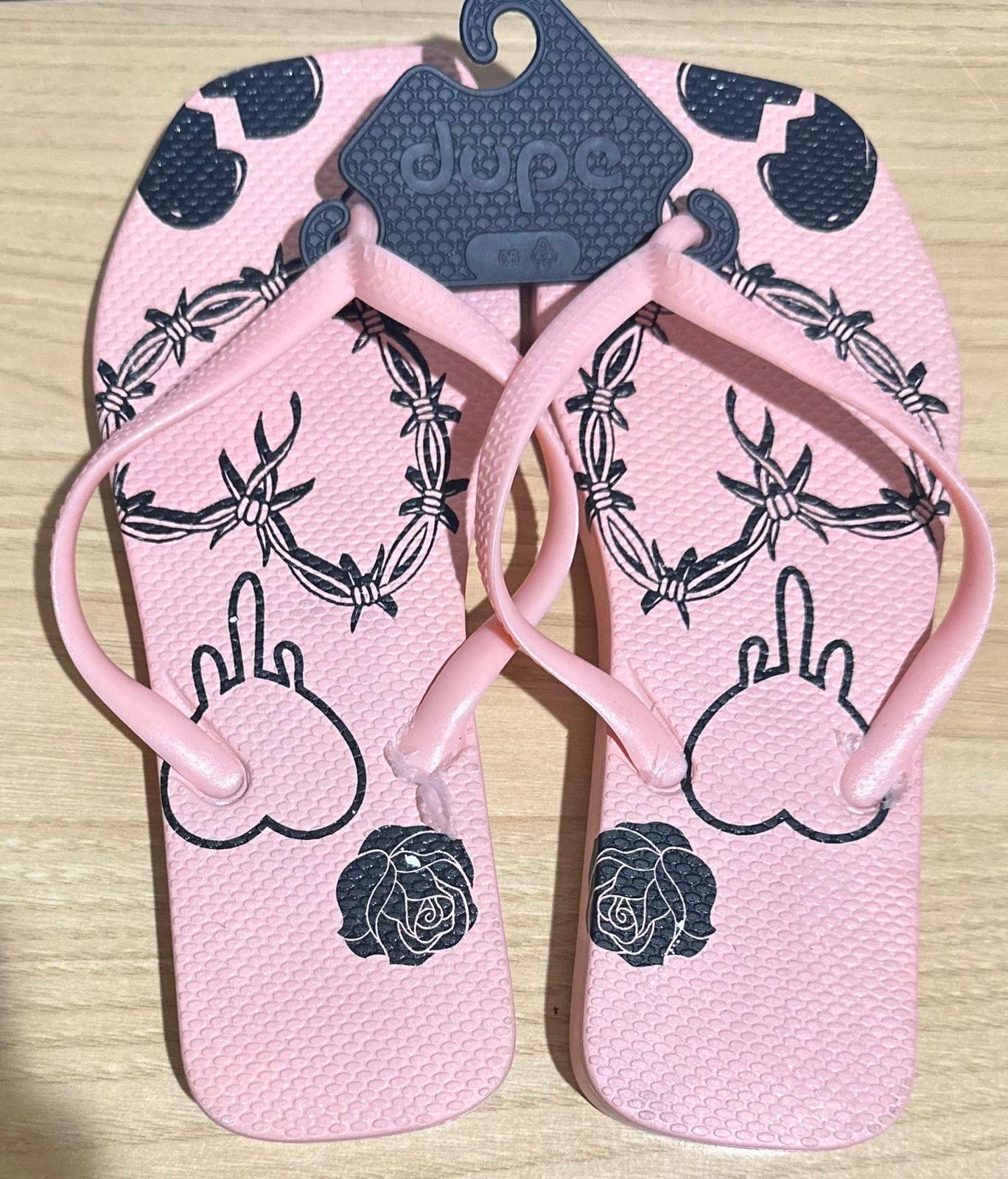 Phonolite printed heart slipper for women's