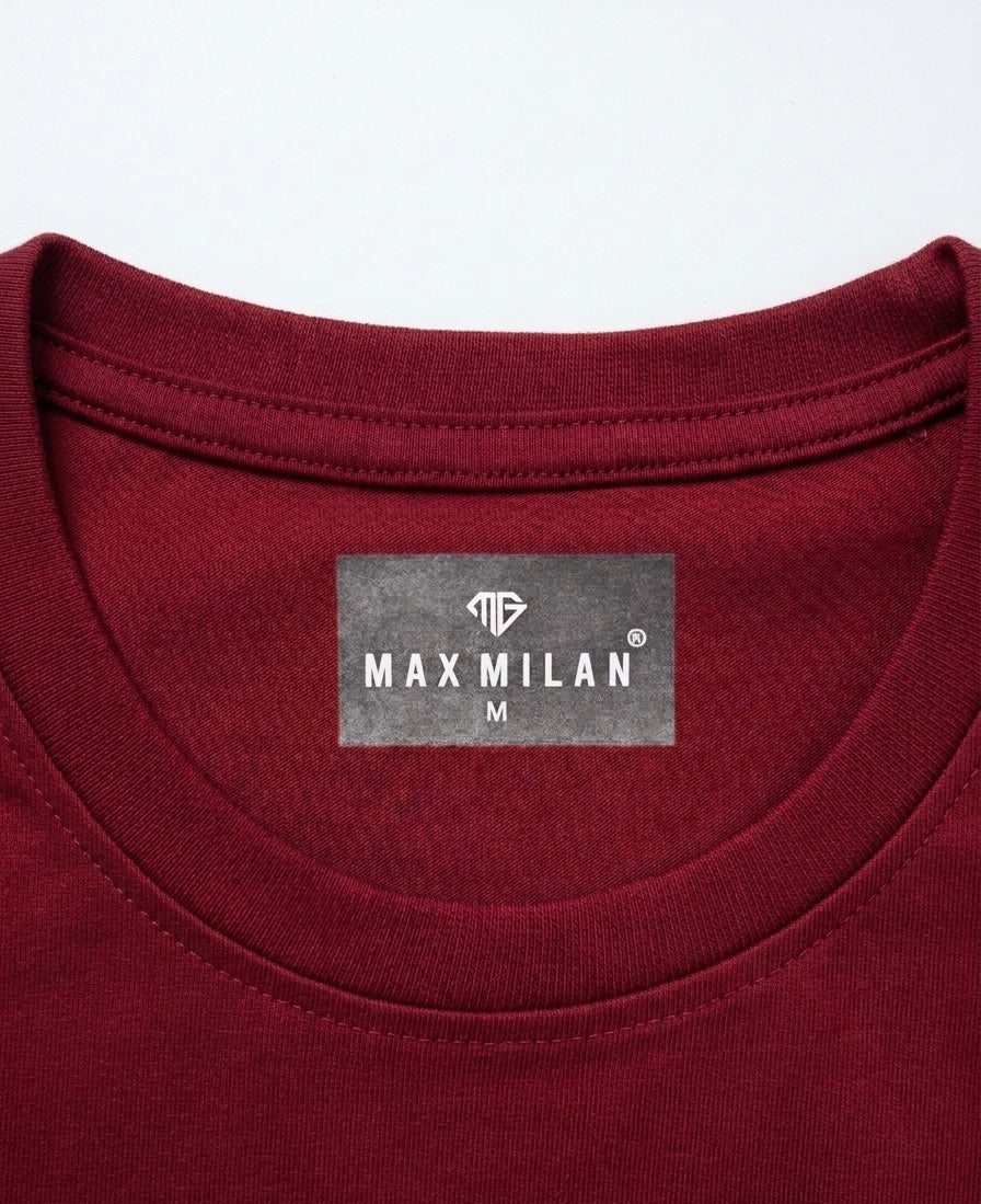 MAX MILAN تي شيرت رجالي مارون ديناميس