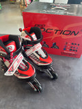 PRO ACTION ADJUSTABLE SIZE IN LINE RED COLOR SKATES