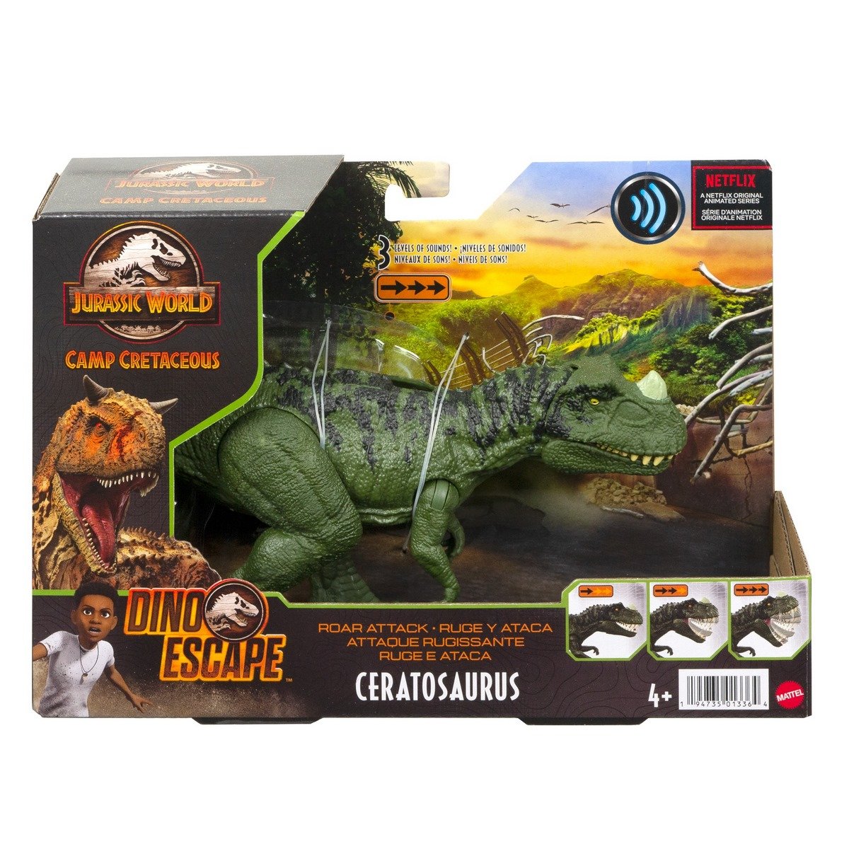 Jurassic World Roar Attack Ceratosaurus Figure