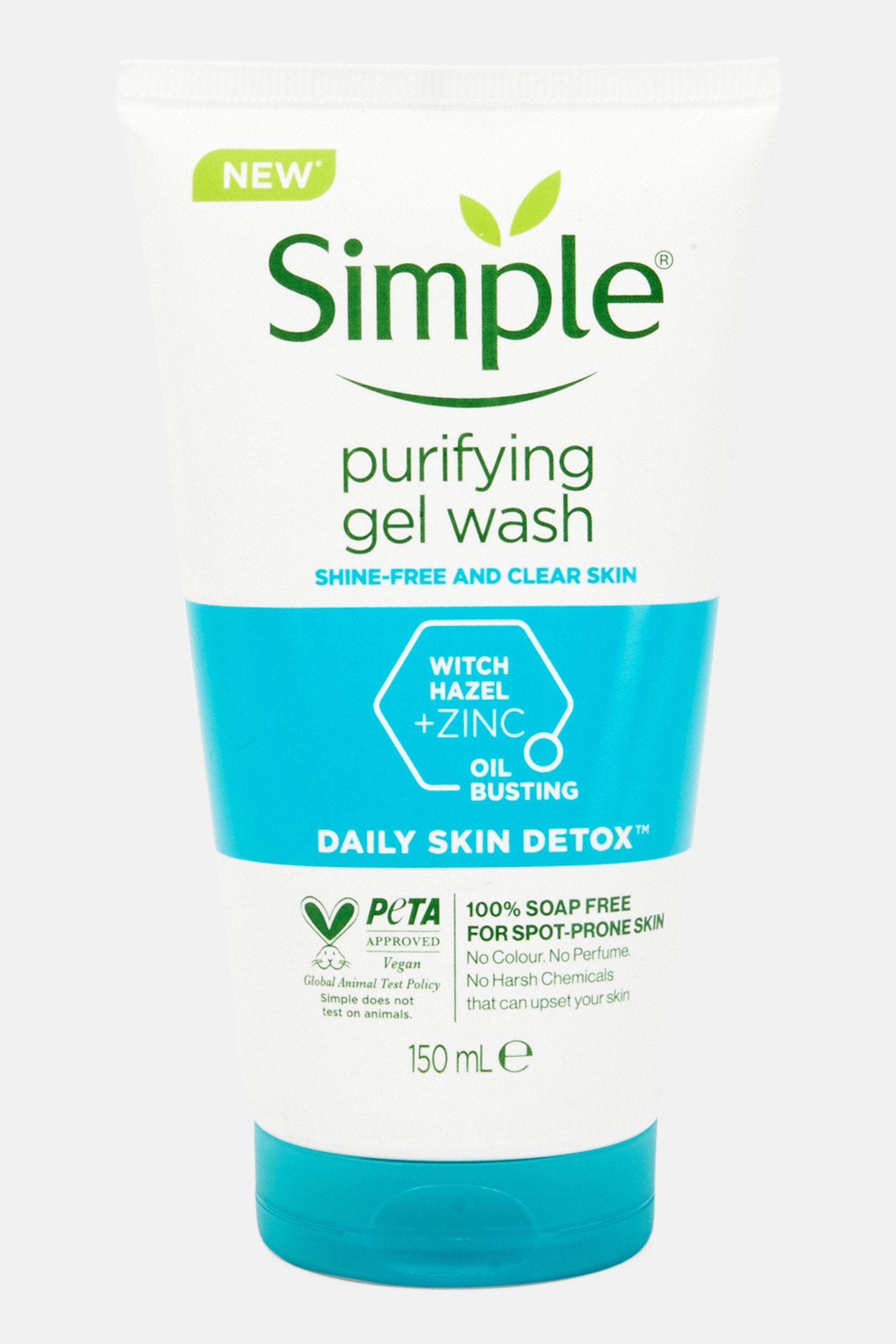 Simple Daily Skin Detox Purifying Facial Wash | 150ml