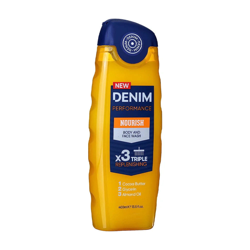 Denim Performance Nourush Body & Face Wash 400ml