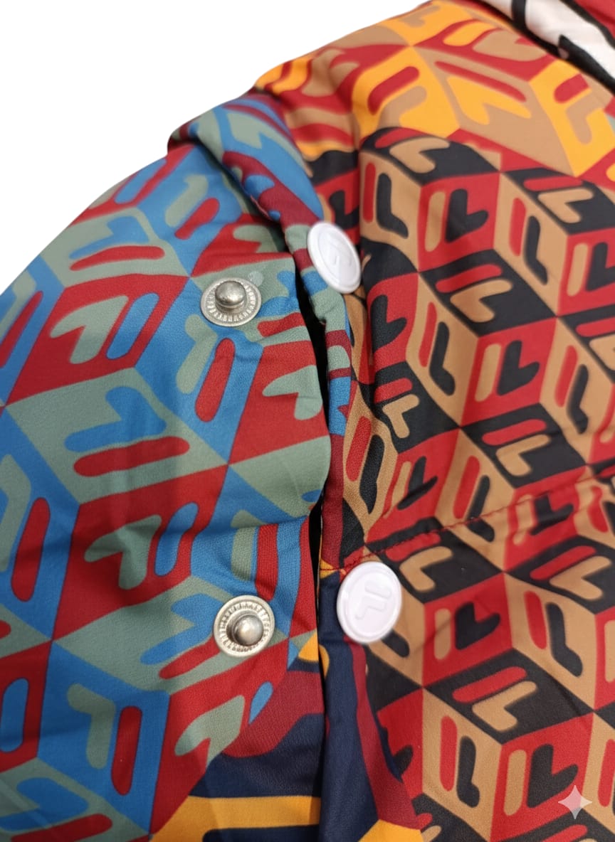 FILA  WOMEN JACKET MARINA SNAPOFF SLV CROP PUFFR