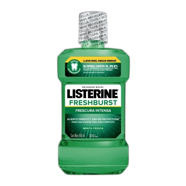 LISTERINE ENJUAGUE BUCAL FRESHBURST 500 ML