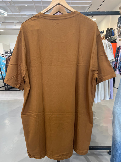 BS Style Men's Brown "AIR TINDI" Graphic Printed T-Shirt