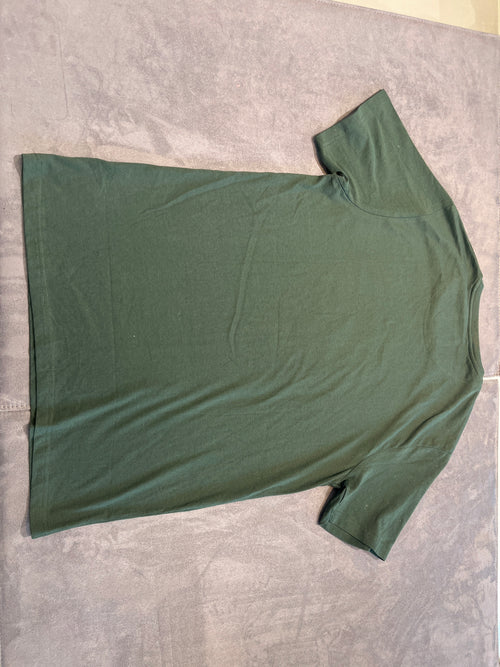 DENIM & FLOWER merry Christmas teddy bear green T-shirt