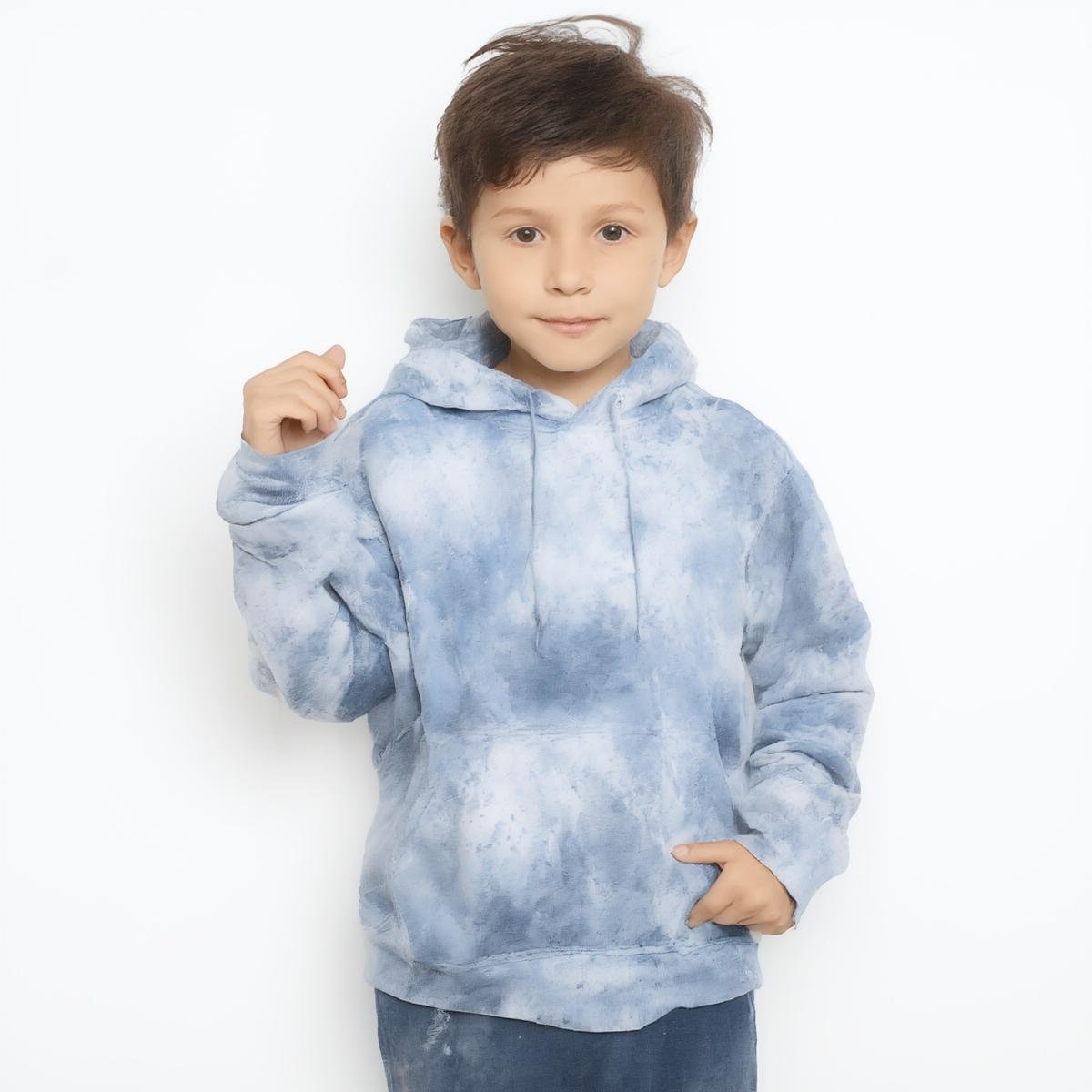 Anko Kids Hoodie, 8-16Y, Blue Tie-Dye