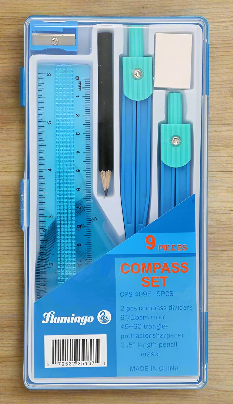 Flamingo Compass Set 9 pcs