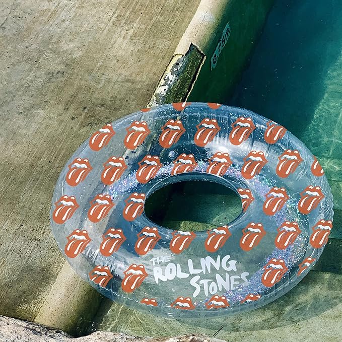 Sunnylife Pool Ring - Rolling Stones Lips Glitter