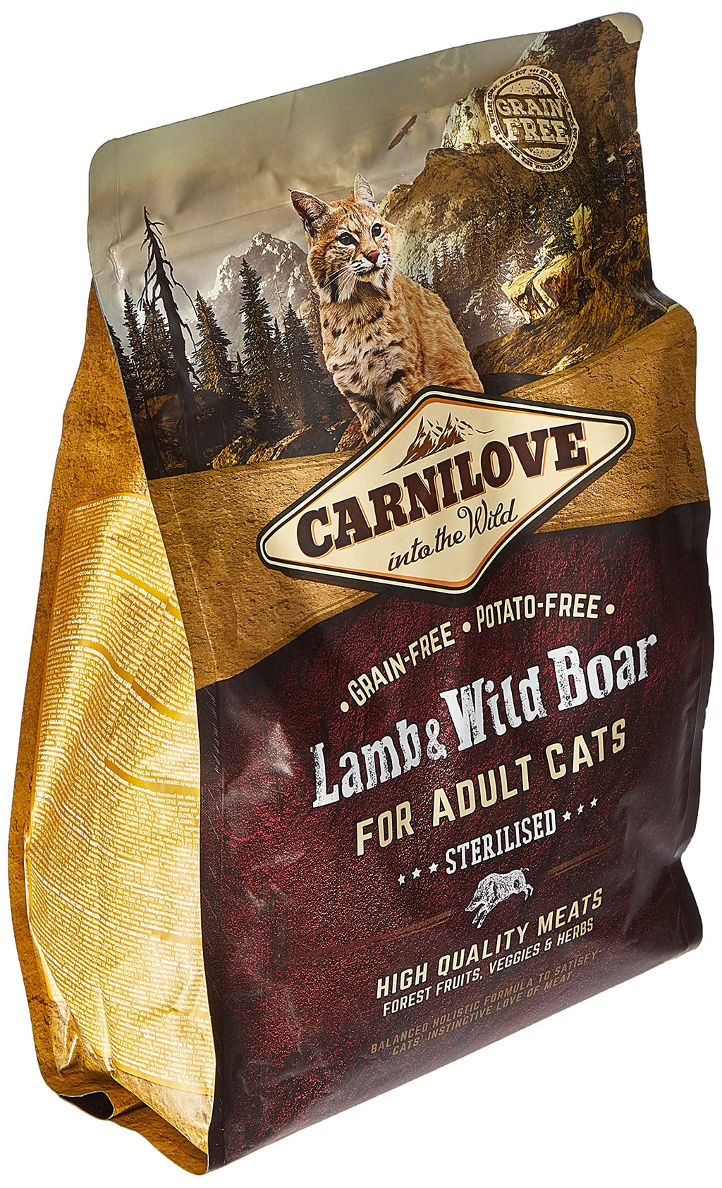 Carnilove Lamb & Wild Boar for Adult Cats, 2kg