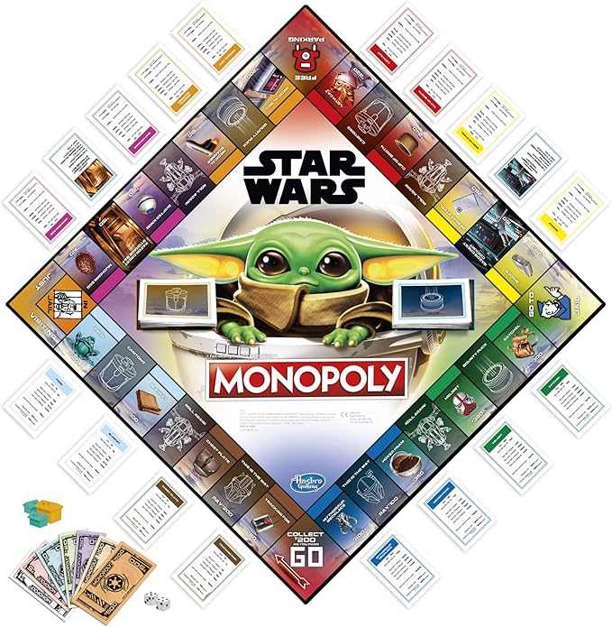 Monopoly: Star Wars The Child Edition Board Game for Families and Kids