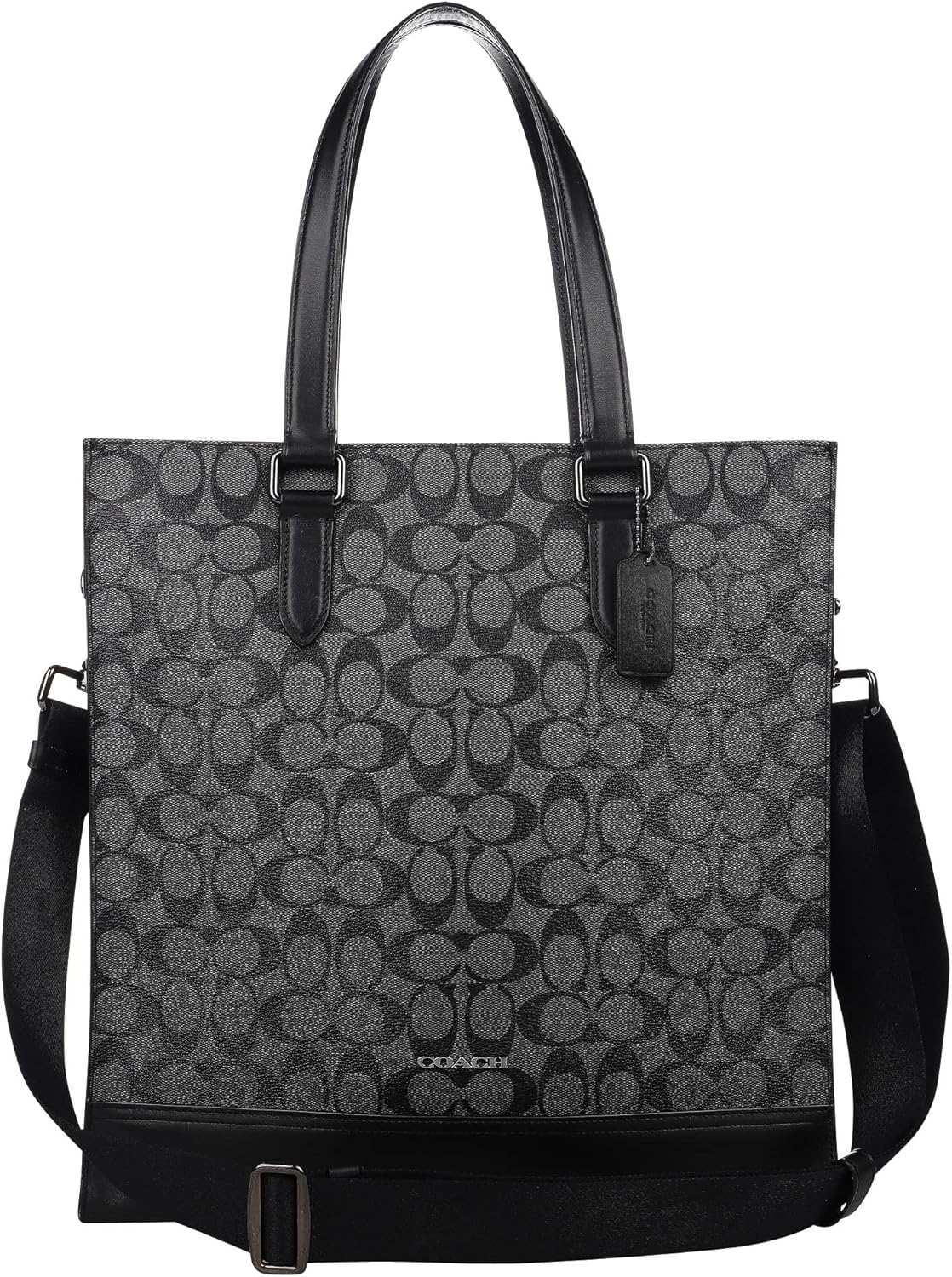 Coach Outlet C3232 QBMI5 Structure Tote Bag, Gray, Black, charcoal/black