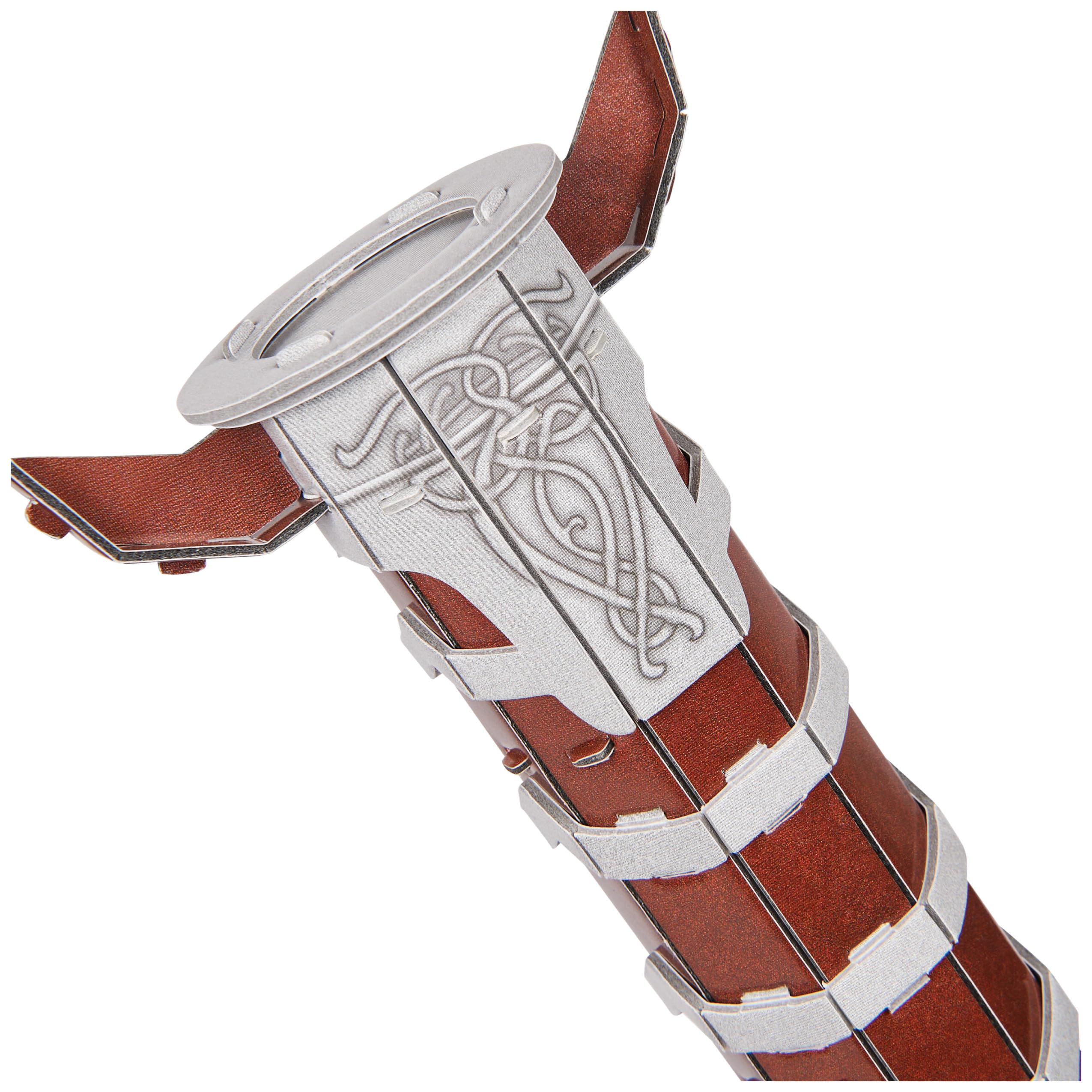 4D Build, Marvel Mjolnir Thor Hammer 3D Puzzle Model Kit with Stand 87 Pcs | Thor Desk Decor | Building Toys | 3D Puzzles for Adults & Teens 12+