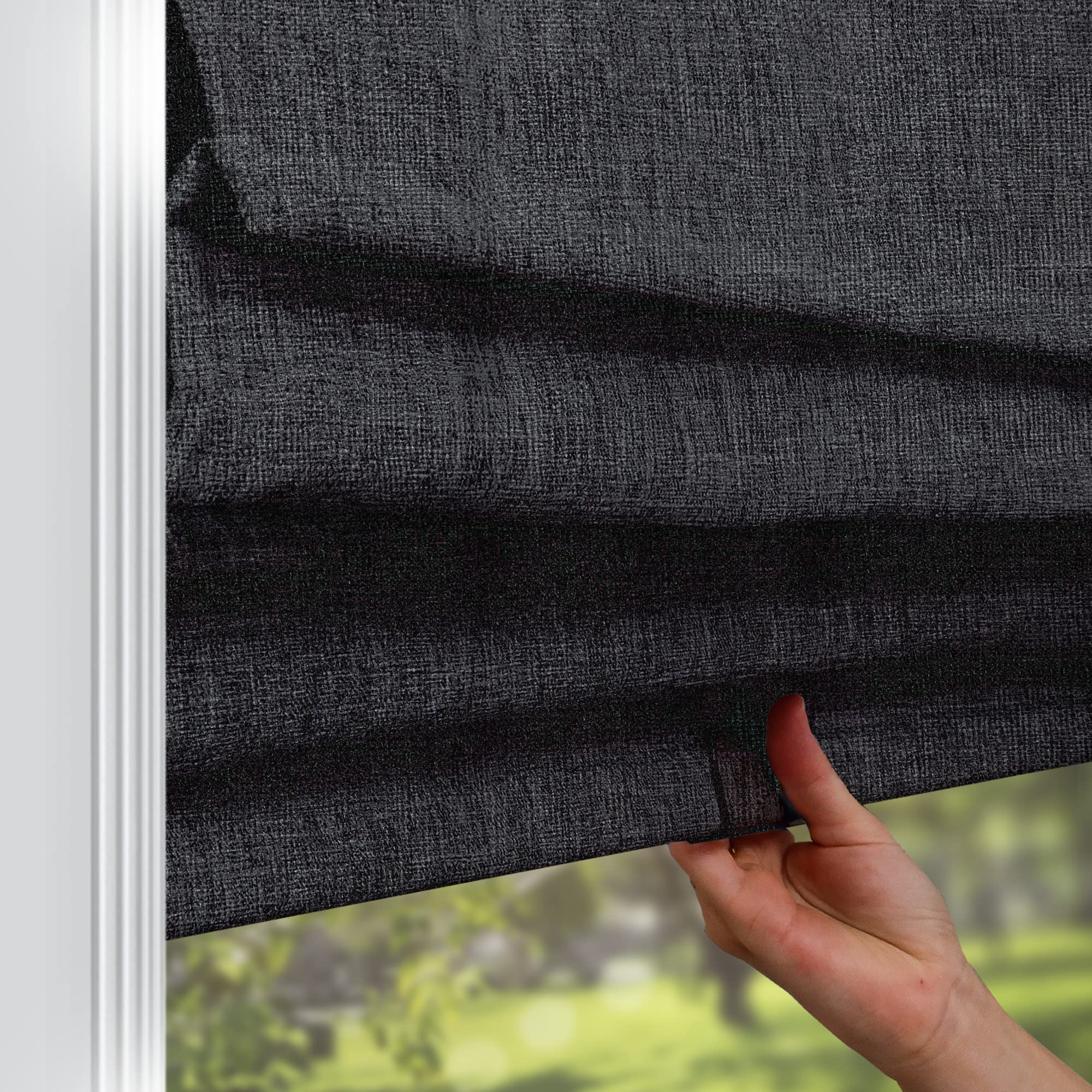 CHICOLOGY Roman Shades for Windows, (Blackout), 119.38 x 182.88 cm