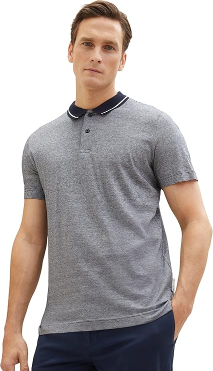 TOM TAILOR Men's Striped Polo Shirt