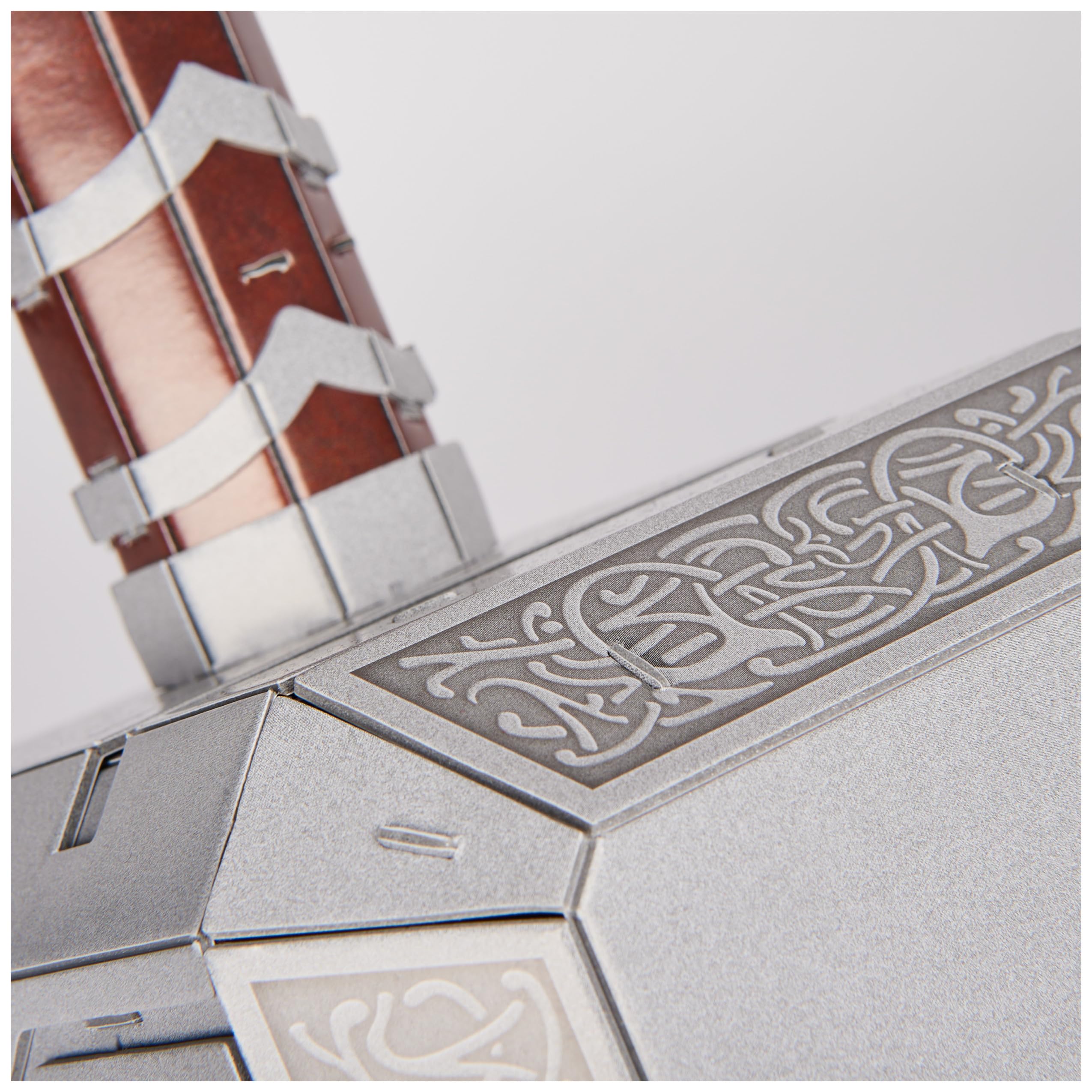 4D Build, Marvel Mjolnir Thor Hammer 3D Puzzle Model Kit with Stand 87 Pcs | Thor Desk Decor | Building Toys | 3D Puzzles for Adults & Teens 12+