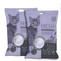 M-PETS Fresh Diamonds Silica Gel Cat Litter - Lavender Scent 15L