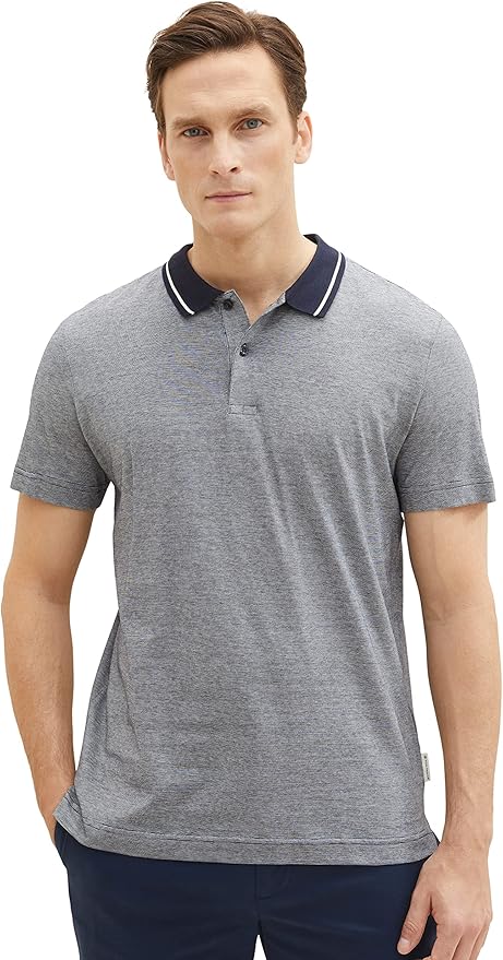 TOM TAILOR Men's Striped Polo Shirt