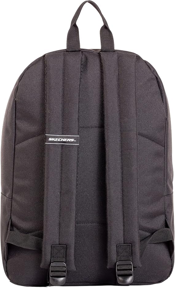 Skechers Men's and Women's Weekend Backpack, Casual Travel Backpack, One Size, Black, Black, Onesize