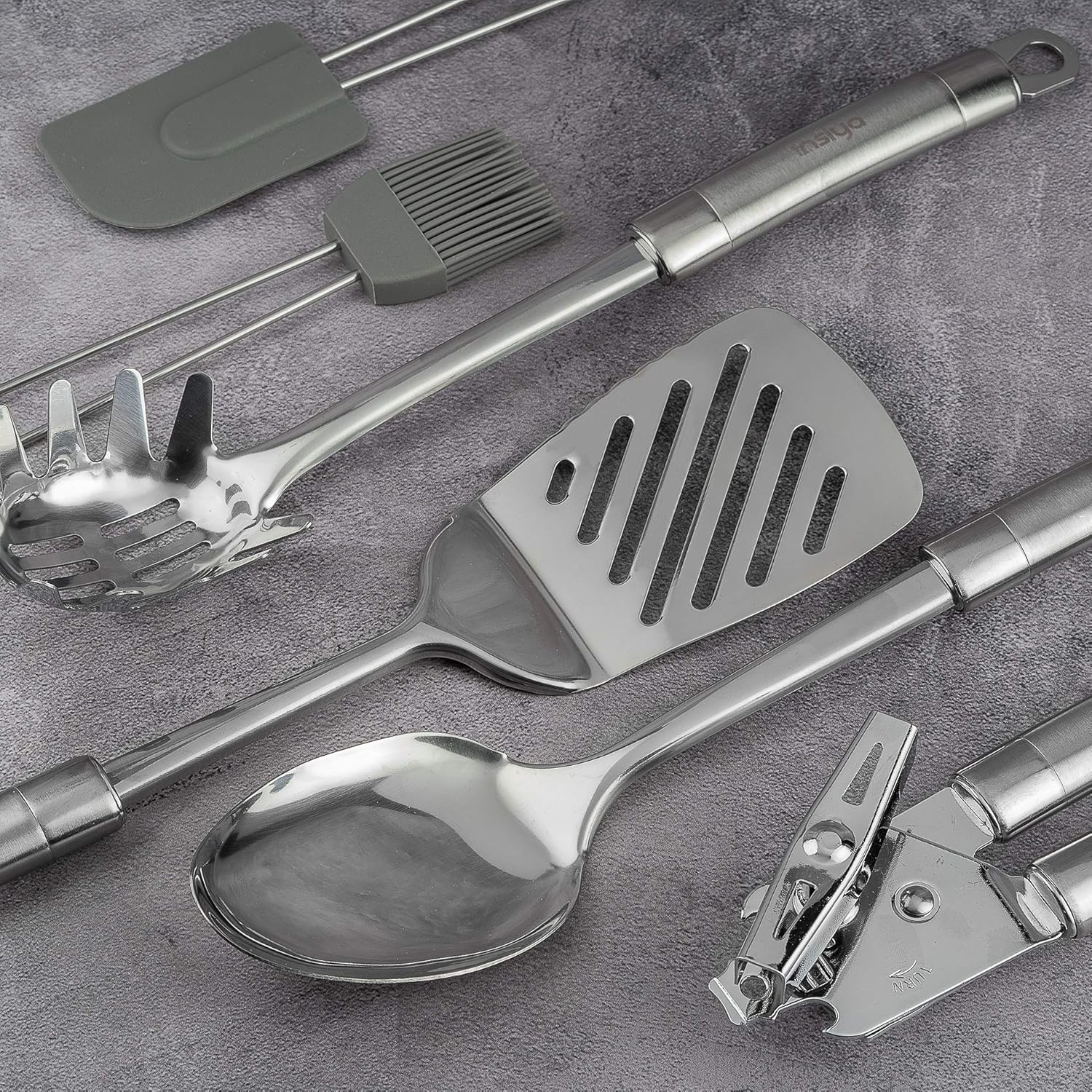 Insiya 27-Pieces Stainless Steel Kitchen Tools Set Silver, Insiya SS27, SV33