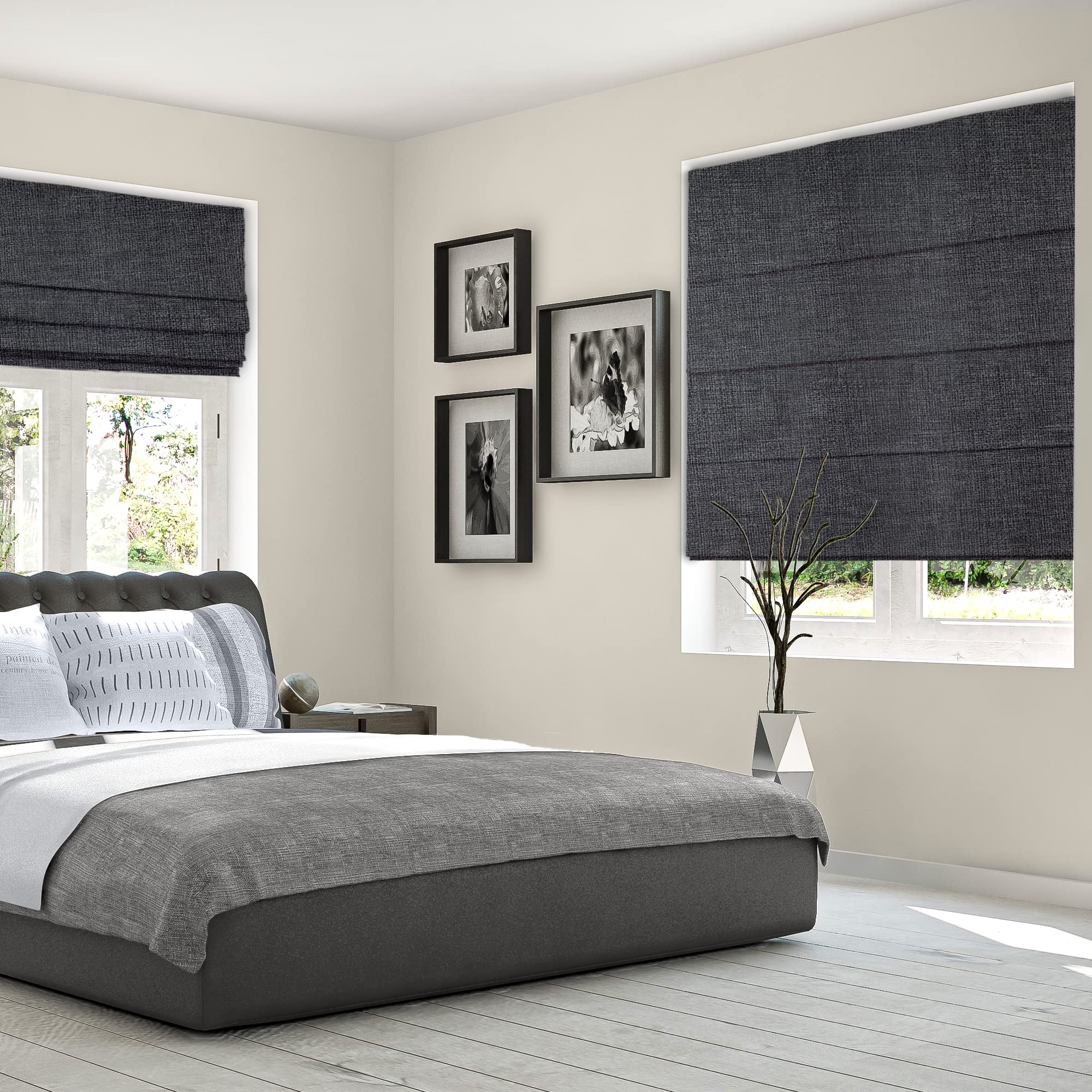 CHICOLOGY Roman Shades for Windows, (Blackout), 119.38 x 182.88 cm