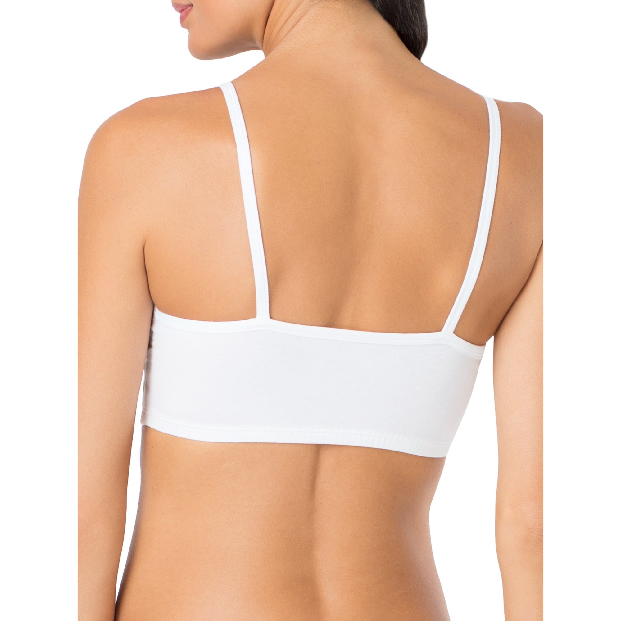 SIZE: 40 - Fruit of the Loom Women's Spaghetti Strap Cotton Sports Bra, 3-Pack, Style-9036