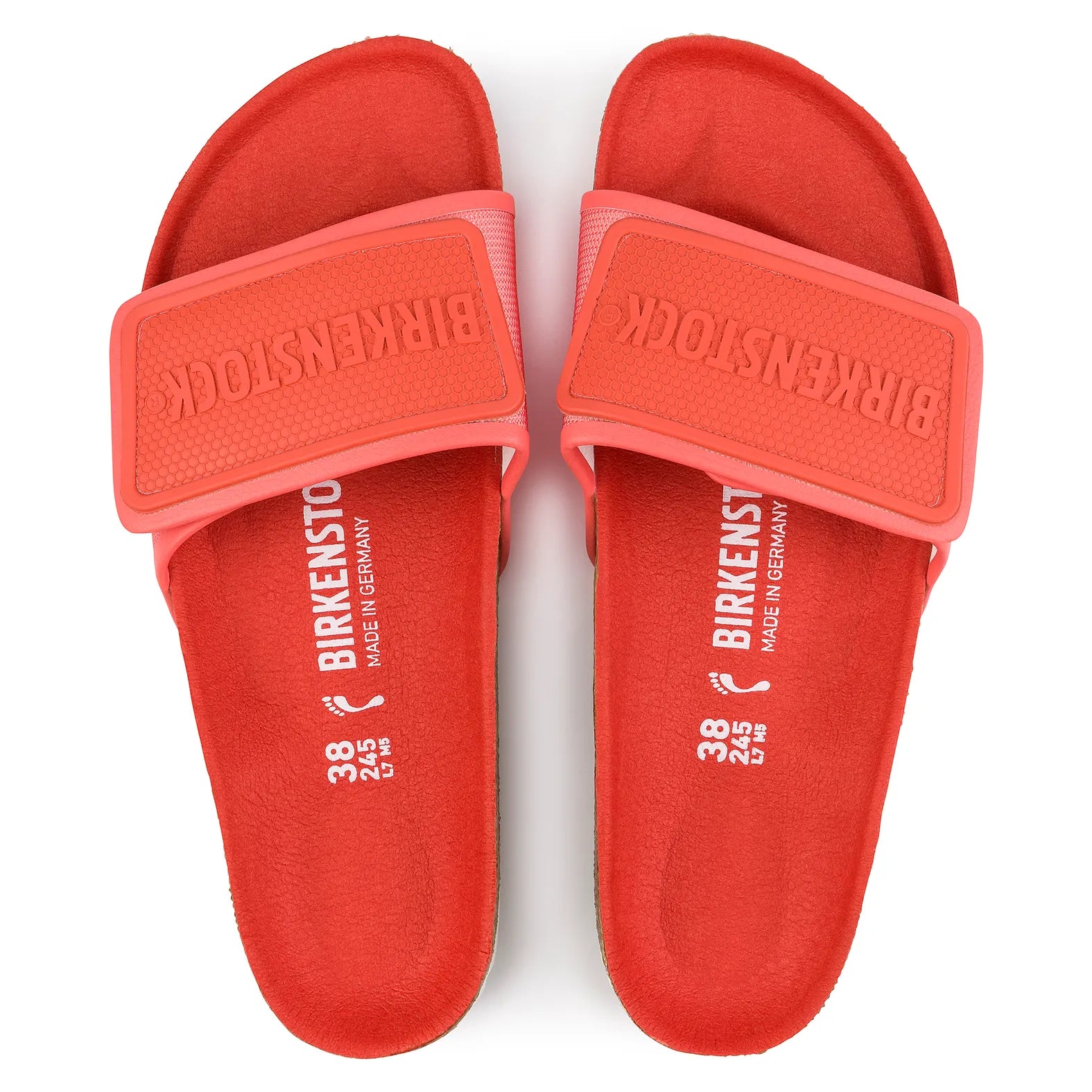 BIRKENSTOCK Narrow WINE Fit Sliders with Branding ( WITHOUT BOX )