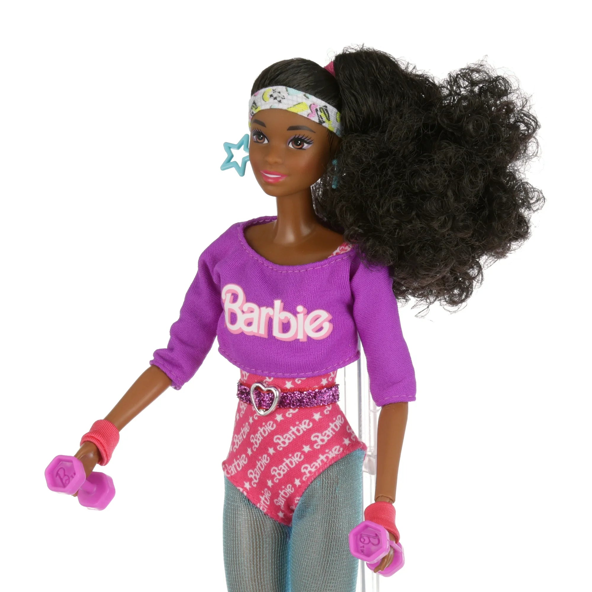 Barbie Rewind 80s Edition - Workin’ Out. Brand New Collector Doll & Stand. NRFB